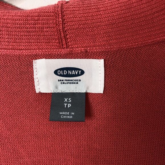Old Navy NWT Women's Open Front Lightweight Cardigan Sweater Coral Size XS - Picture 2 of 7
